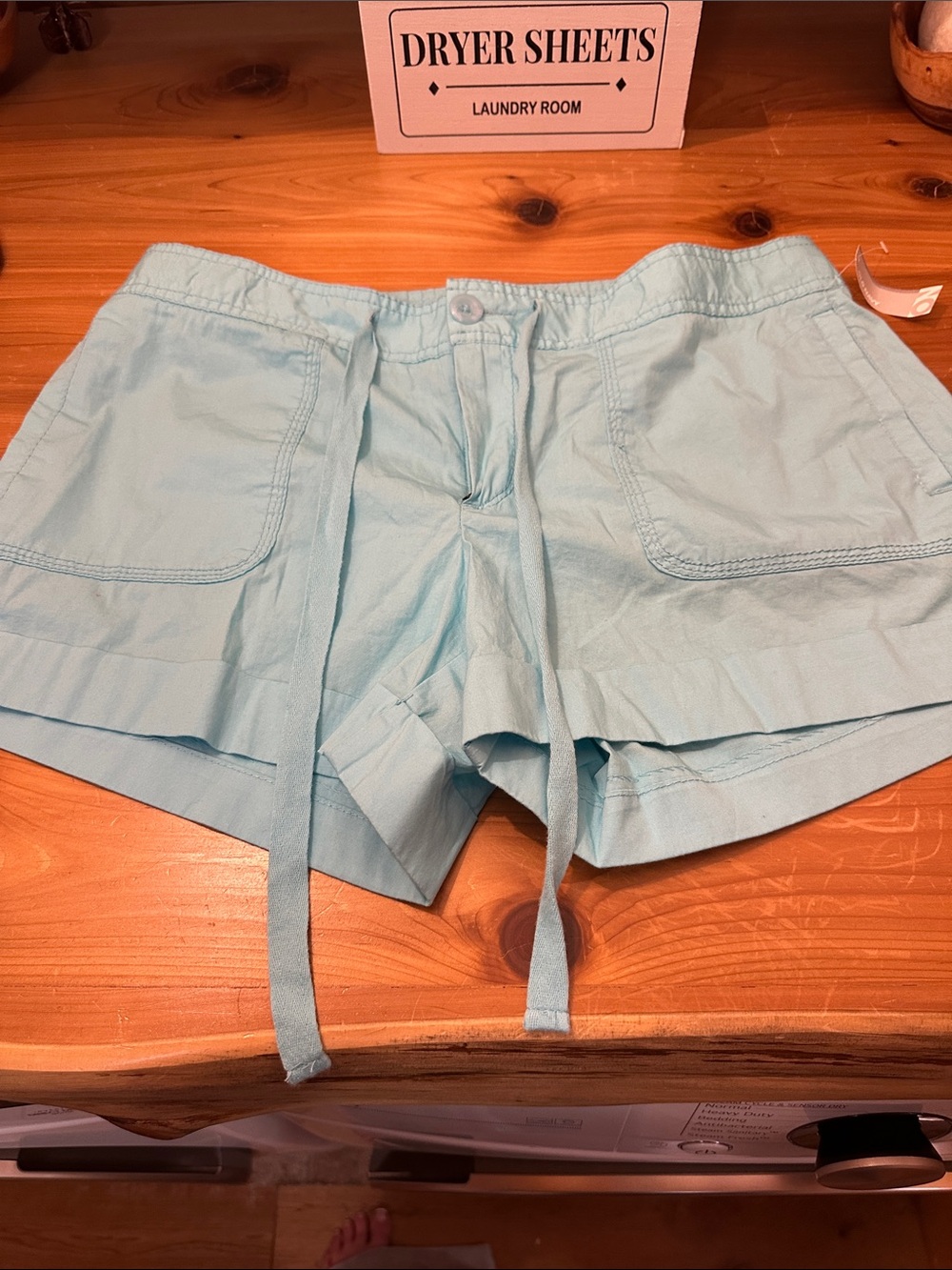 Light Blue Drawstring Women’s Shorts Old Navy NWT